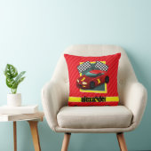 Coussin Voiture Red Race; Scarlet Red Strips (Chaise)