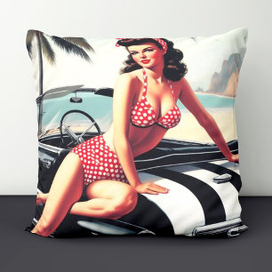 Coussin Voiture Vintage Classic Pin Up