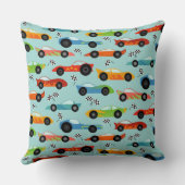Coussin Voitures de course cool Enfants personnalisés (Verso)
