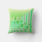 Coussin Vol de Limes à travers une Plaza de menthe (Verso)