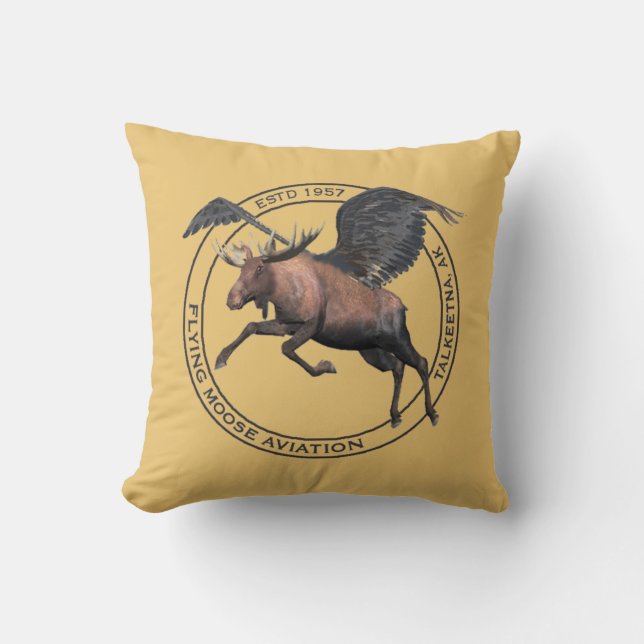 Coussin Vol de Moose Aviation (Recto)
