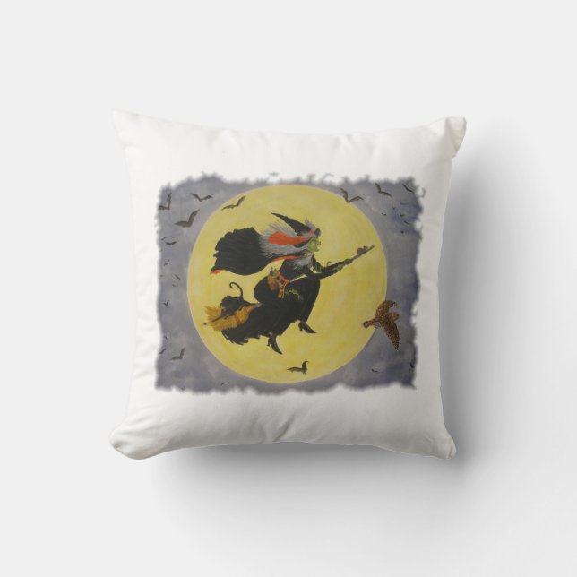 Coussin "Vol de nuit !" (Recto)