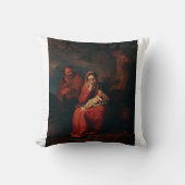 Coussin Vol en Egypte par Abraham Bloemaert (Recto)