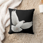 Coussin volant de colombe de blanc de Paloma (Couverture)