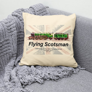 Coussin Volant Scotsman Steam Train Anglais Locomotive