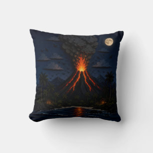 Coussin Volcan au clair de lune