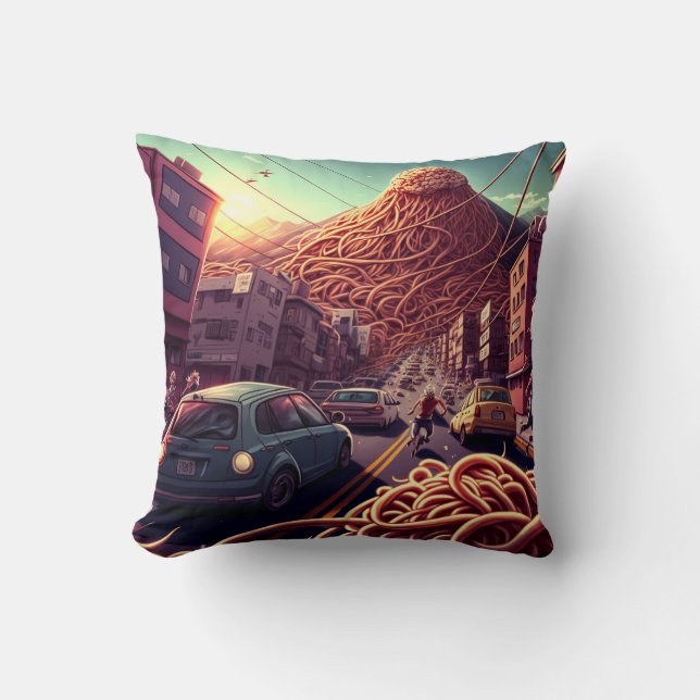 Coussin Volcan de Spaghetti (Recto)