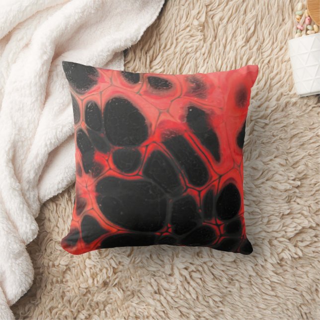 Coussin volcanique rouge et noir (Couverture)