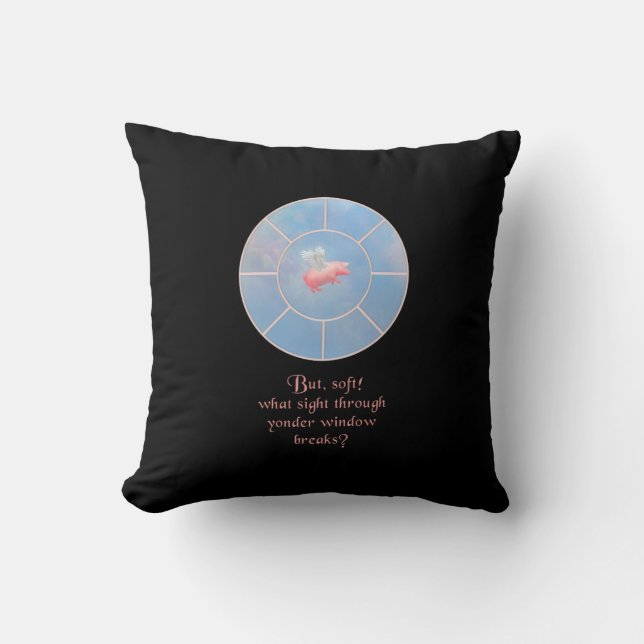 Coussin Voler Pig Ce Qui Voyage À Travers Yonder Window (Recto)