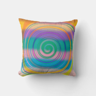 Coussin Volet Abstrait multicolore