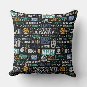 Coussin Volet de basketball Jeu d'oreiller 20 po x 20 po