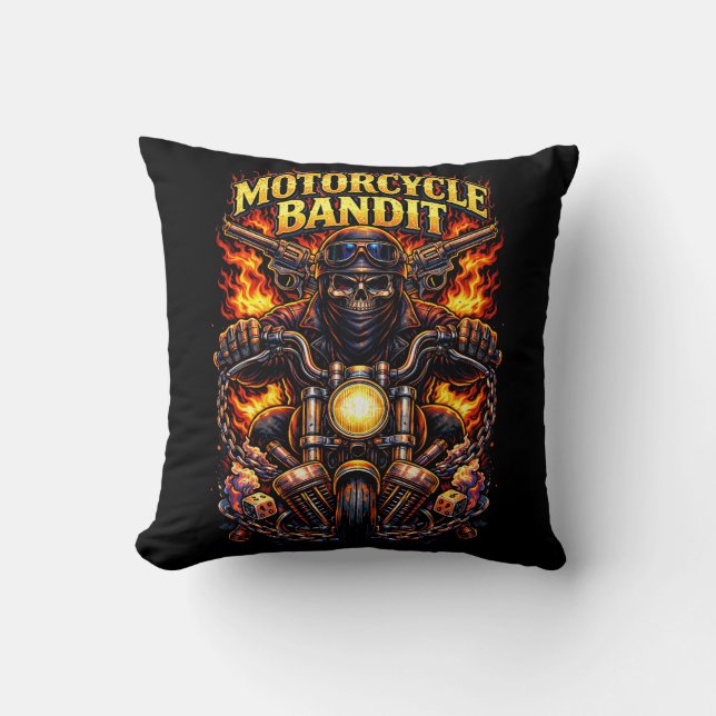 Coussin Voleur à moto (Recto)