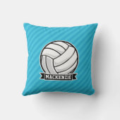 Coussin Volley-ball ; Bleu ciel (Verso)