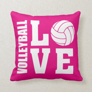 Coussin Volleyball amour rose