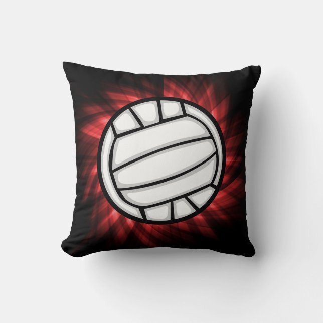 Coussin Volleyball ; Rouge (Recto)