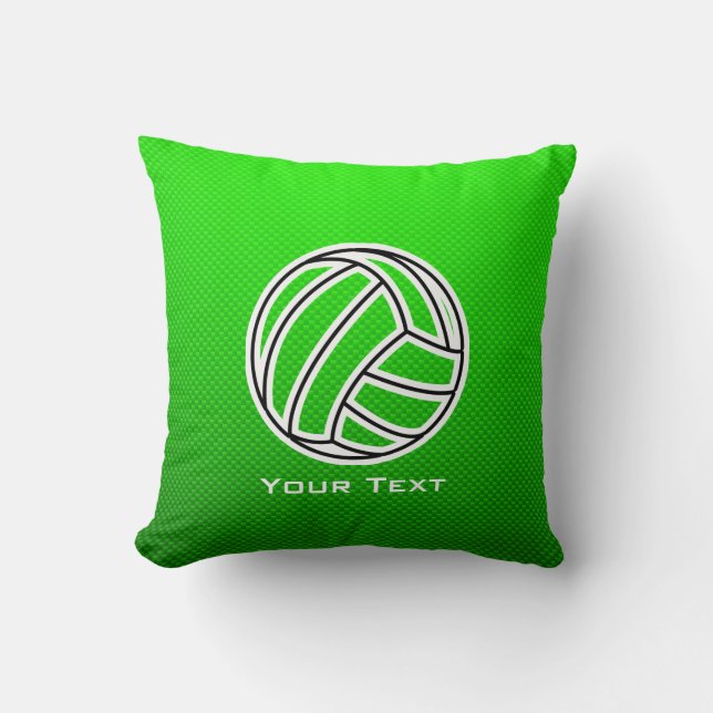 Coussin Volleyball vert (Recto)