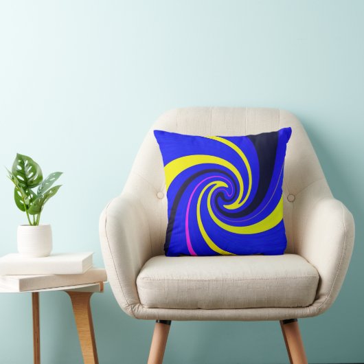 Coussin Vortex bleu (Chaise)