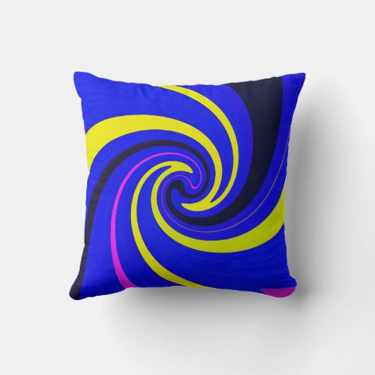 Coussin Vortex bleu (Verso)