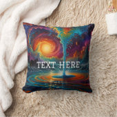 Coussin Vortex Cosmique Psychédélique - Art Abstrait étonn (Couverture)