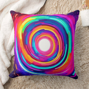 Coussin Vortex couleur : Conception dynamique