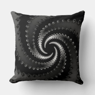 Coussin Vortex foncé fractal