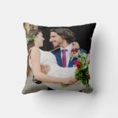 Coussin Vos photos de mariage préférées (Verso)