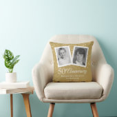 Coussin Vos photos d'enfance 50e anniversaire d'or (Chaise)