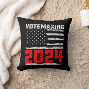 Coussin VoteMaxing 2024 Élection présidentielle Trump
