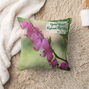 Coussin Votre cœur connaît Bleeding Hearts Inspirational