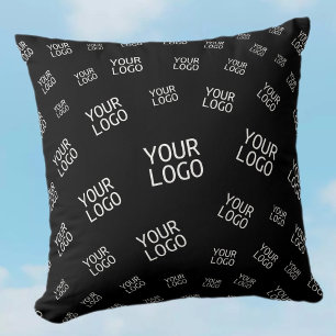 Coussin Votre conception, photo ou logo d'entreprise en mo