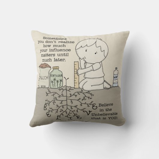 Coussin Votre influence compte (Verso)