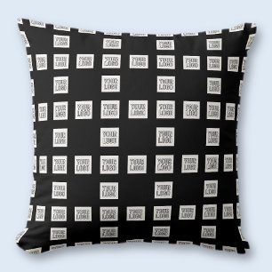 Coussin Votre logo ou image à motif répétitif unique
