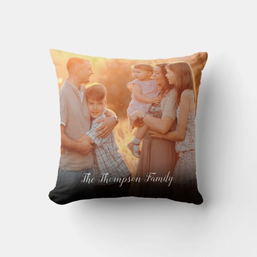 Coussin Votre photo de famille préférée (Recto)