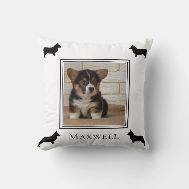 Coussin Votre Photo Pembroke Welsh Corgi (Recto)