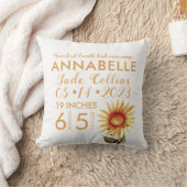 Coussin Votre première naissance de tournesol (Couverture)