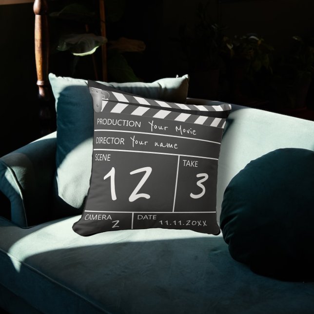 Coussin Votre Propre Clapperboard Personnalisé (Créateur téléchargé)