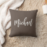 Votre propre nom Élégante calligraphie Brown