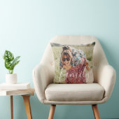 Coussin Votre script de photo préféré de famille (Chaise)