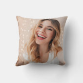 Coussin Votre visage pour un anniversaire personnalisé (Verso)