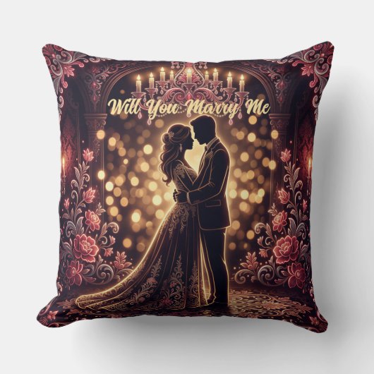 Coussin Voulez-vous m'épouser (Recto)