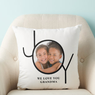 Coussin Vous aimez grand-mère Photo personnalisée