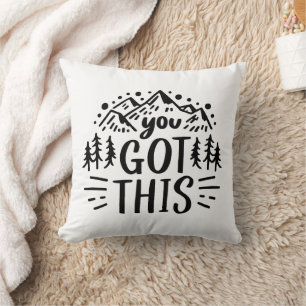 Coussin Vous avez cette motivation citant les montagnes