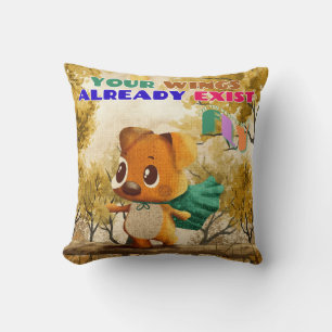 Coussin Vous Avez Des Ailes Juste Voler Un Petit Chien Ins
