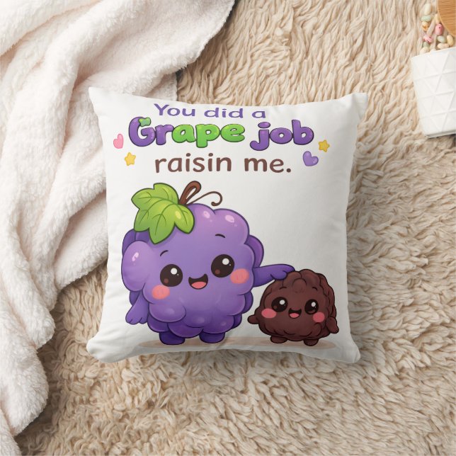 Coussin Vous avez fait un travail formidable en me élevant (Couverture)