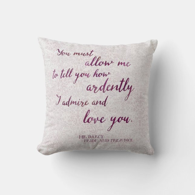 Coussin Vous devez me permettre de vous dire de vous (Recto)