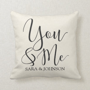 Coussin vous et moi personnalisées