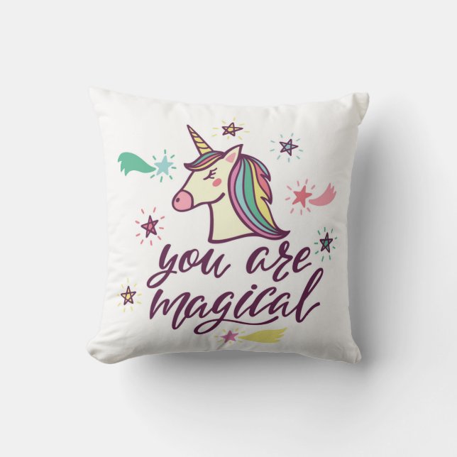 Coussin Vous êtes magiques (Recto)