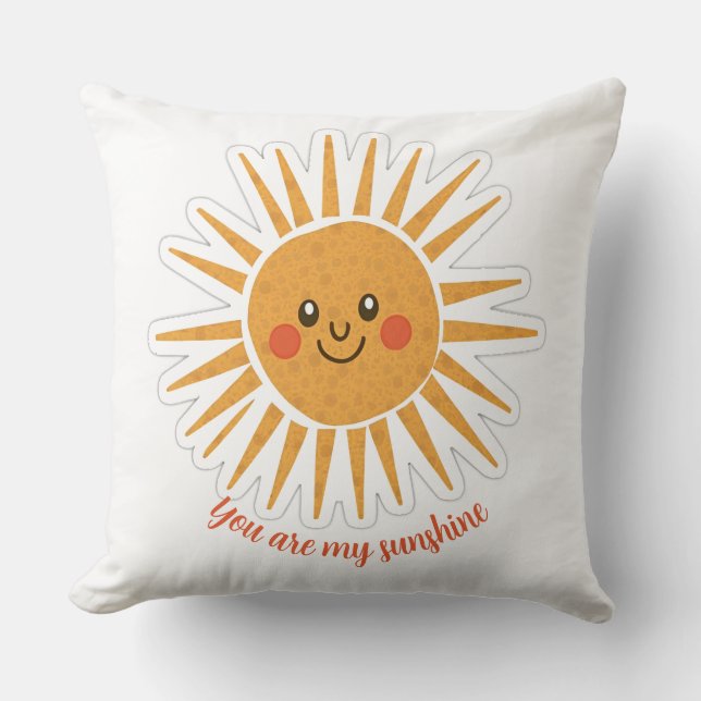 Coussin Vous êtes mon soleil (Recto)