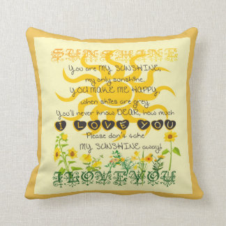 Coussin Vous êtes mon soleil