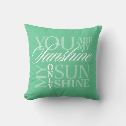 Coussin Vous Êtes Mon Soleil (Recto)